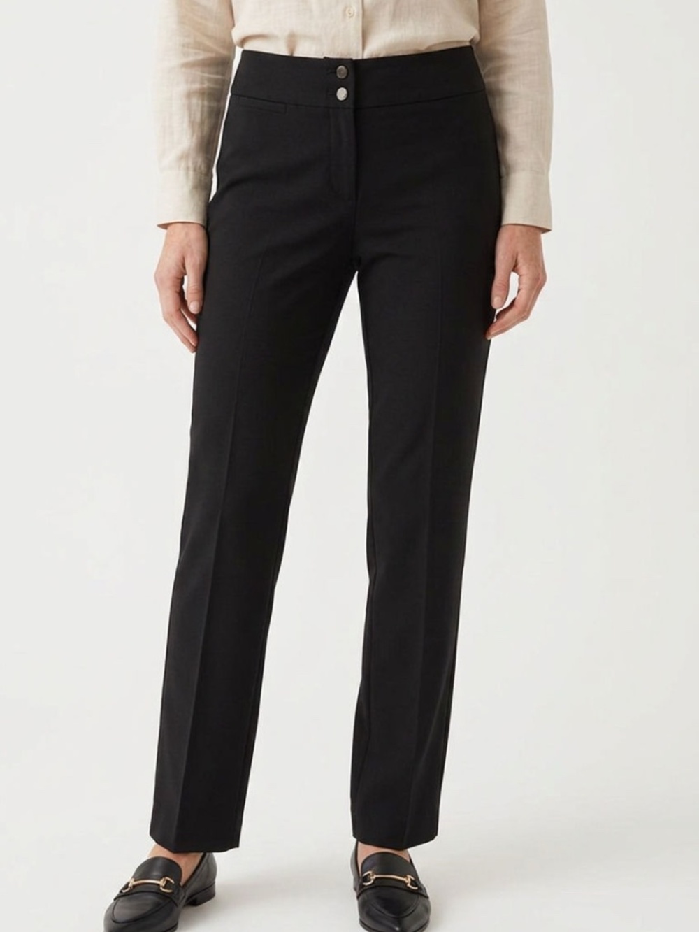 |•CALVIN KLEIN•| Black Straight Leg Dress Pants Size 8